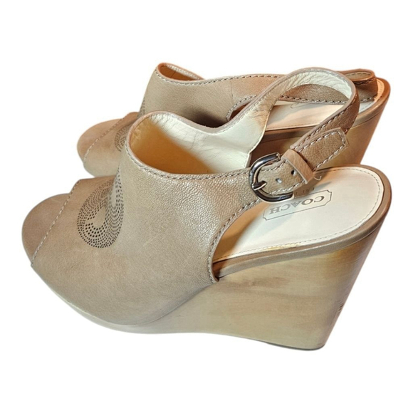 Women's Coach Sandals, Size 10B Taupe - Picture 8 of 15